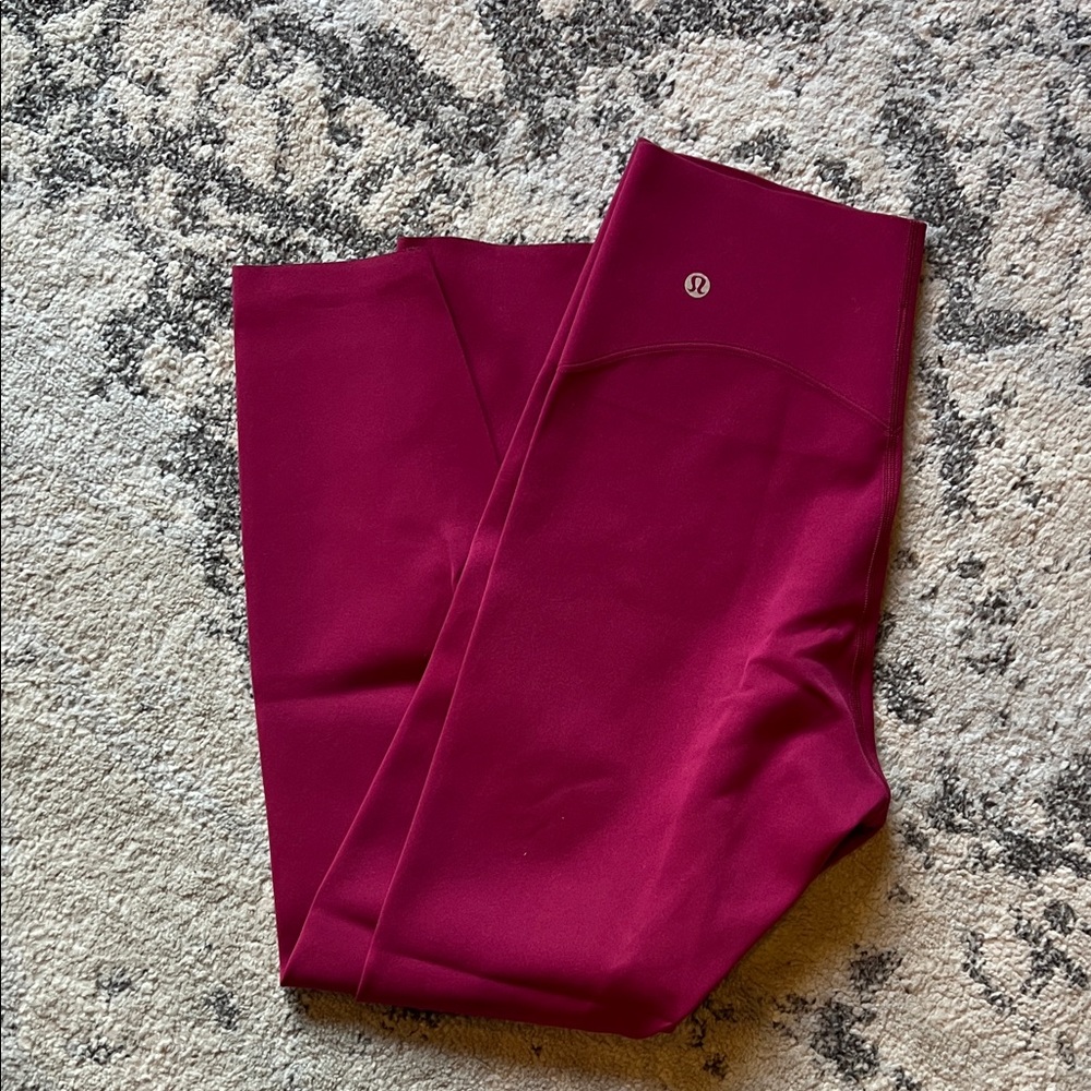 Lululemon magenta smoke glow up super High-Rise Leggings